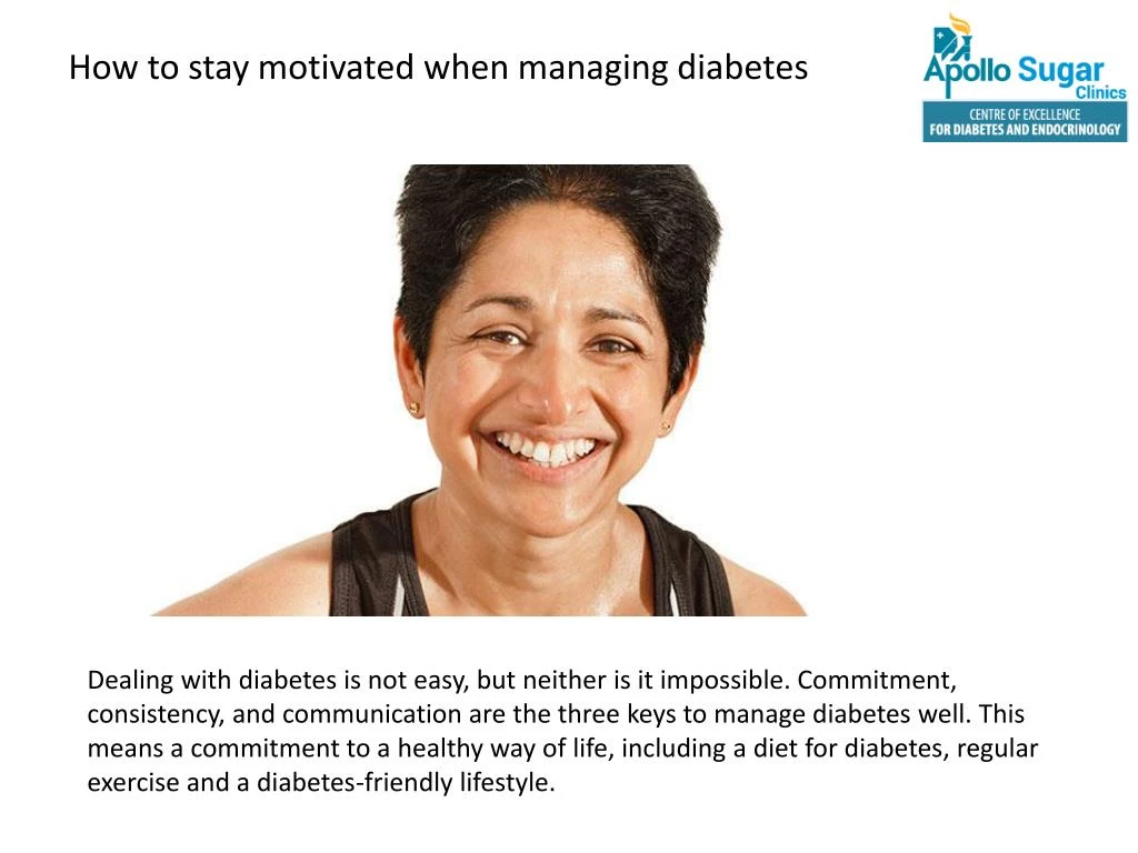 how to stay motivated when managing diabetes