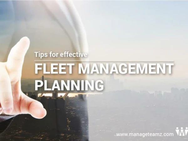 Tips for effective Fleet Management Planning