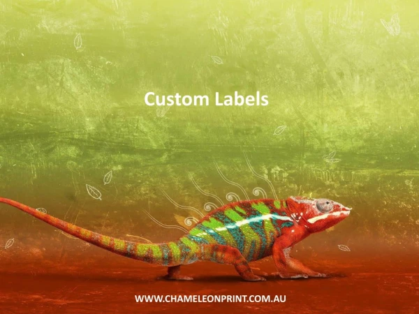 Custom Labels - Chameleon Print Group