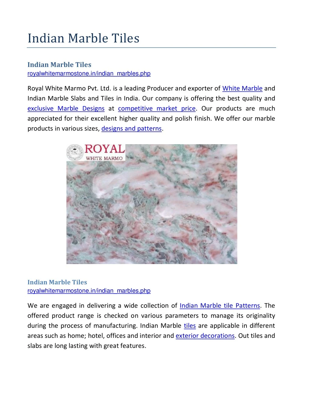 indian marble tiles