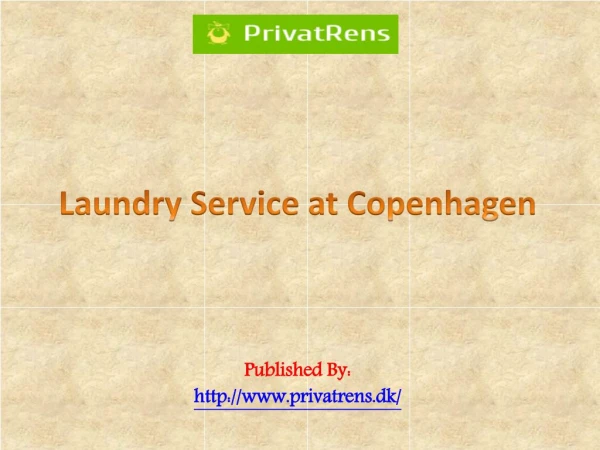 Laundry Service at Copenhagen