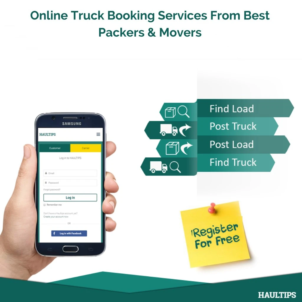 online truck booking services from best packers