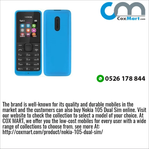 Nokia 105 price