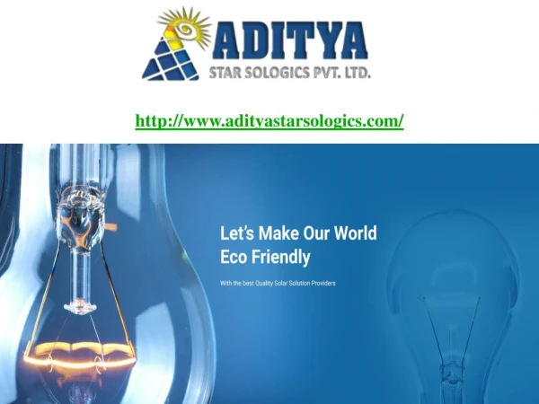 Rooftop Solar Power Plant for Home and Office - Aditya Star Sologics