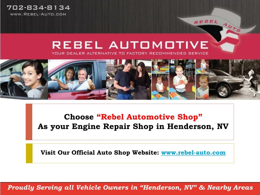 choose rebel automotive shop as your engine repair shop in henderson nv