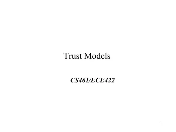 Trust Models