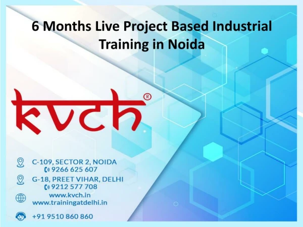 6 months industrial training in noida with live projects