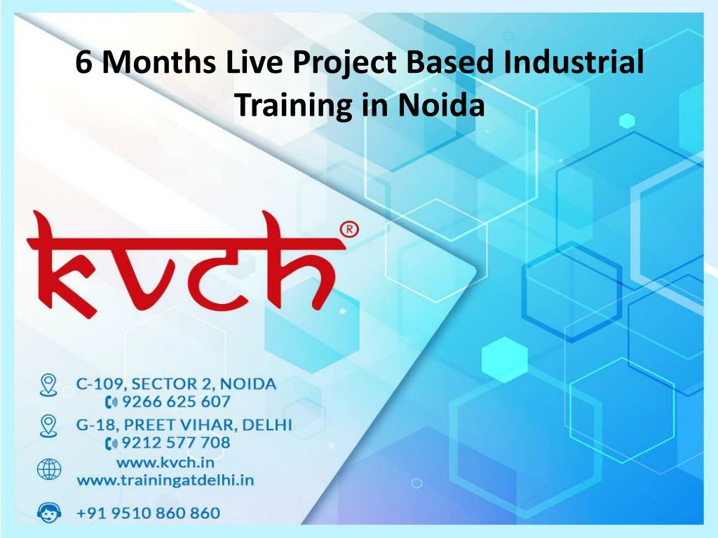 6 months live project based industrial training