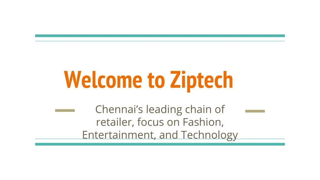 welcome to ziptech