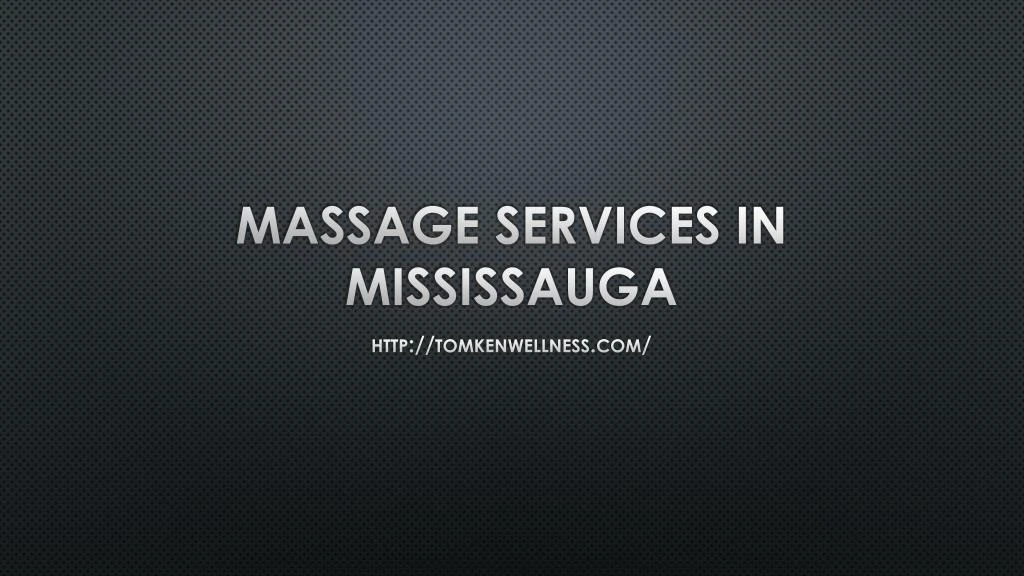 massage services in mississauga