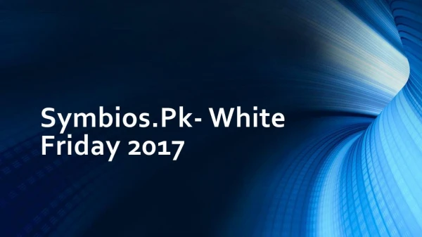 Symbios.Pk- White Friday 2017