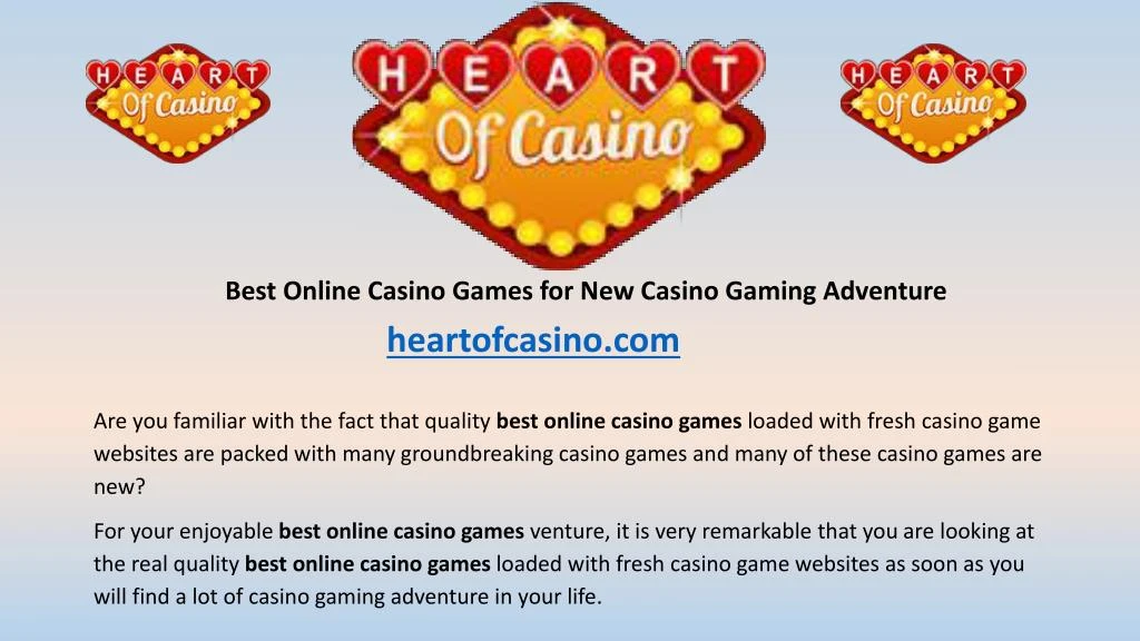 best online casino games for new casino gaming