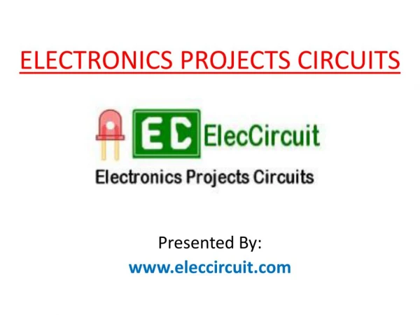 DIY Electronic Projects Circuits