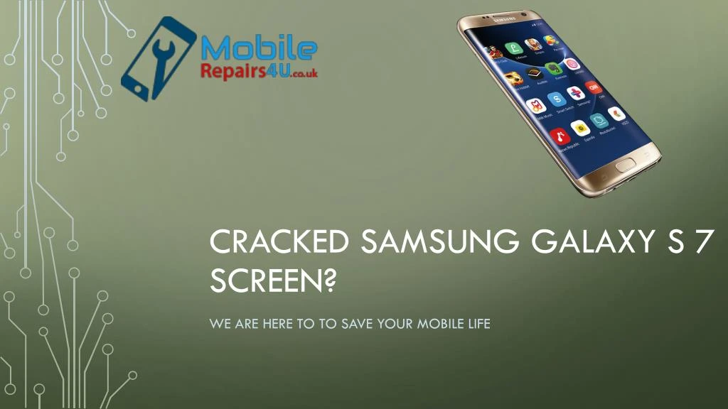cracked samsung galaxy s 7 screen