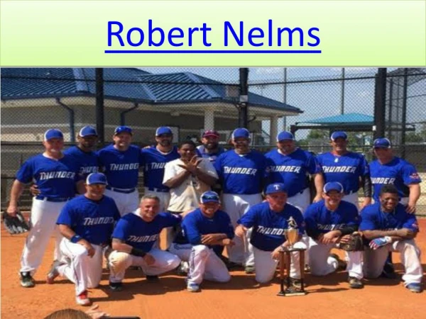 Robert Nelms - A International Coach
