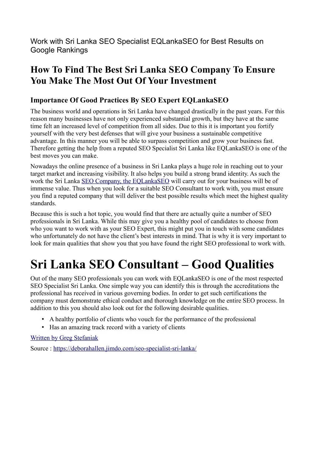 work with sri lanka seo specialist eqlankaseo