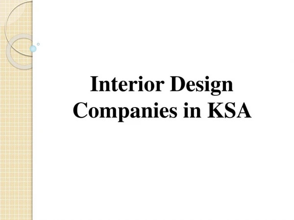 Interior Design Companies in KSA – HM Designs