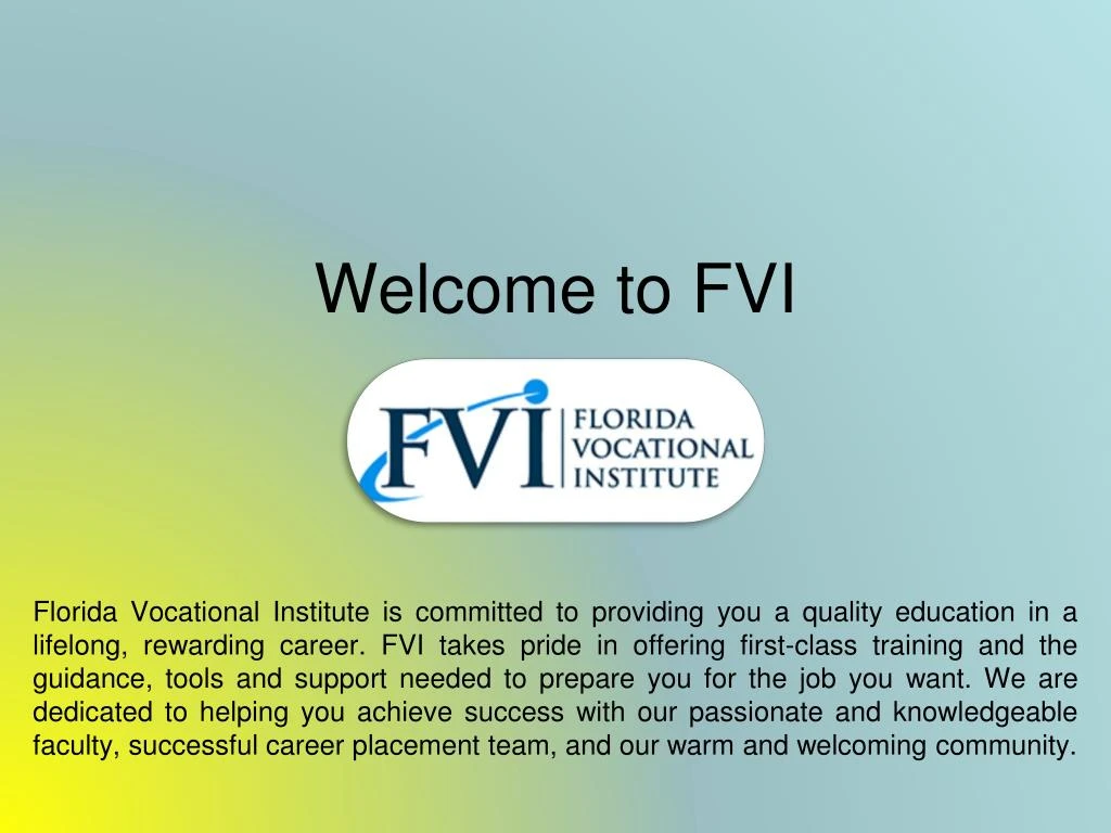 welcome to fvi