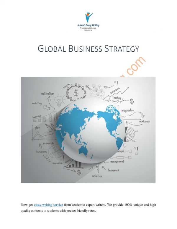 Sample on Importance of Global Business Strategy for an Organization