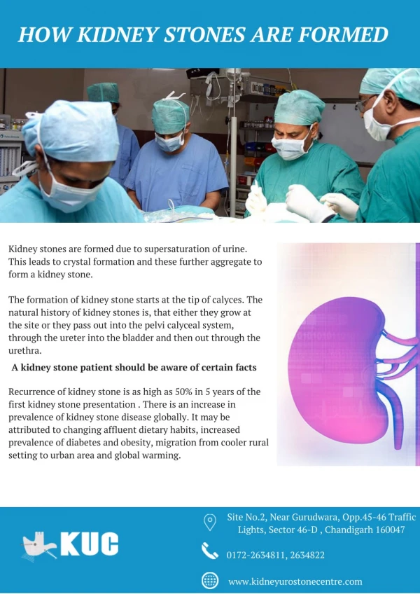 How Kidney stones are formed