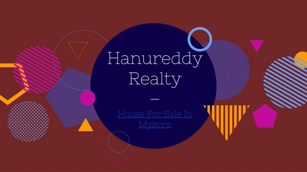 hanureddy realty house for sale in mysore