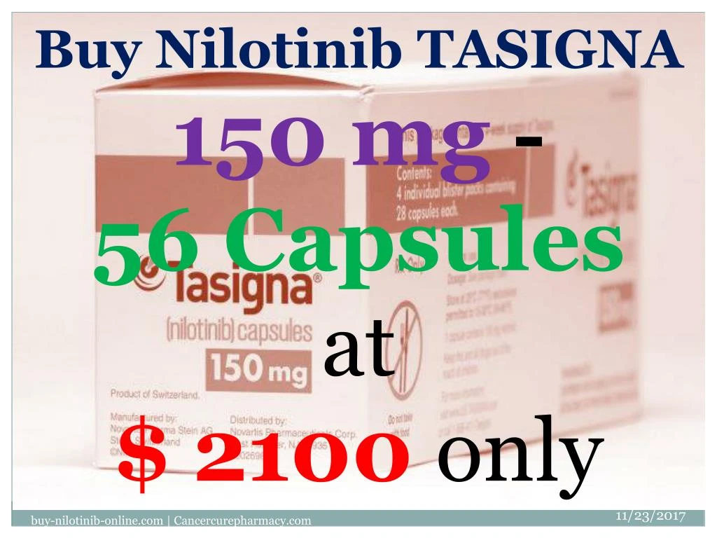 buy nilotinib tasigna 150 mg 56 capsules at 2100