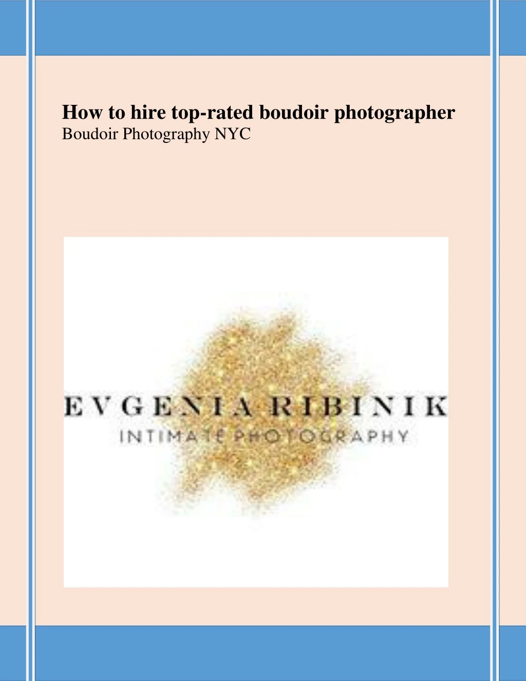 how to hire top rated boudoir photographer