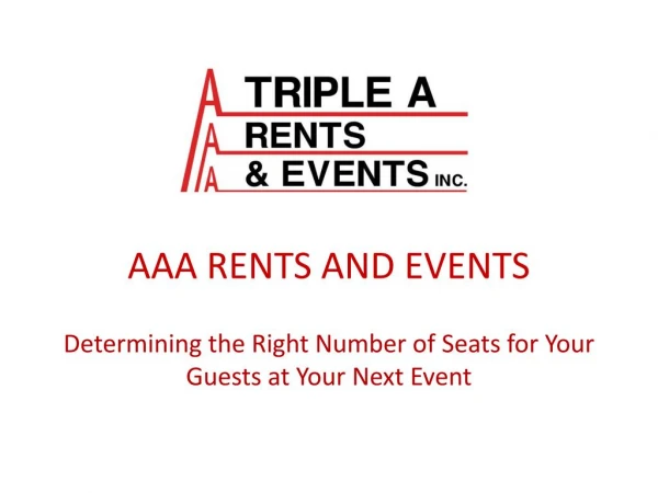 Determining the Right Number of Seats for Your Guests at Your Next Event