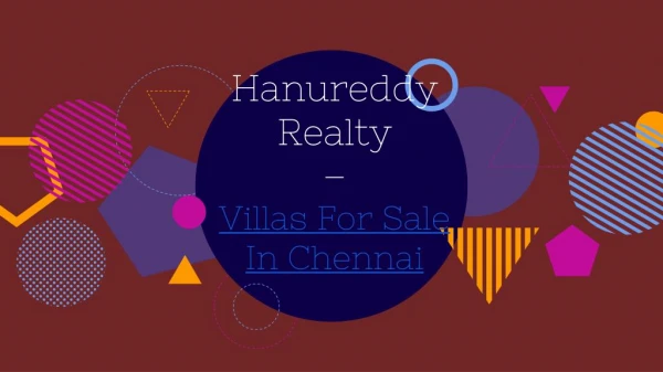 Villas For Sale In Chennai