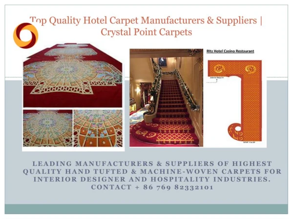 Top Quality Hotel Carpet Manufacturers & Suppliers | Crystal Point Carpets