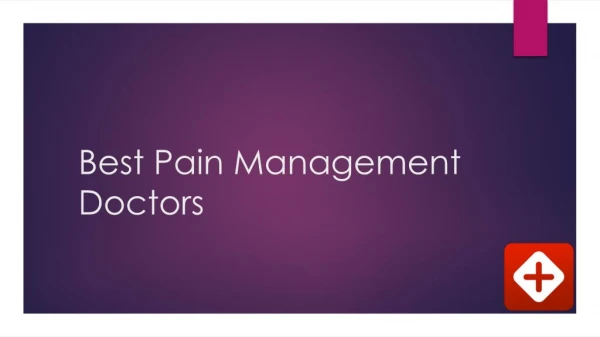 Best pain management doctors