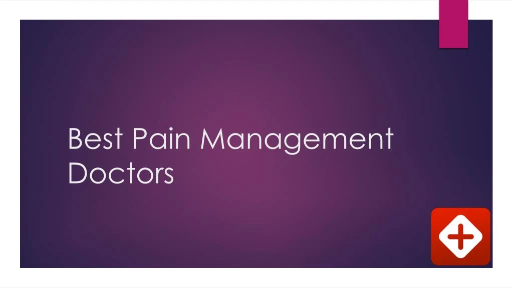 best pain management doctors