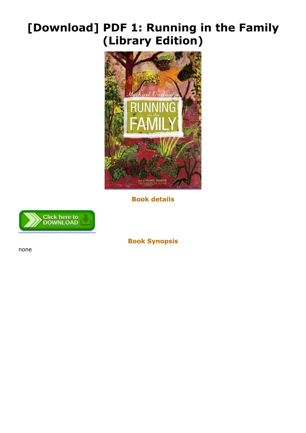 download pdf 1 running in the family library