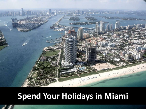 Make Your Holiday Memorable in Miami