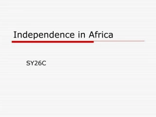 Independence in Africa - slide 1