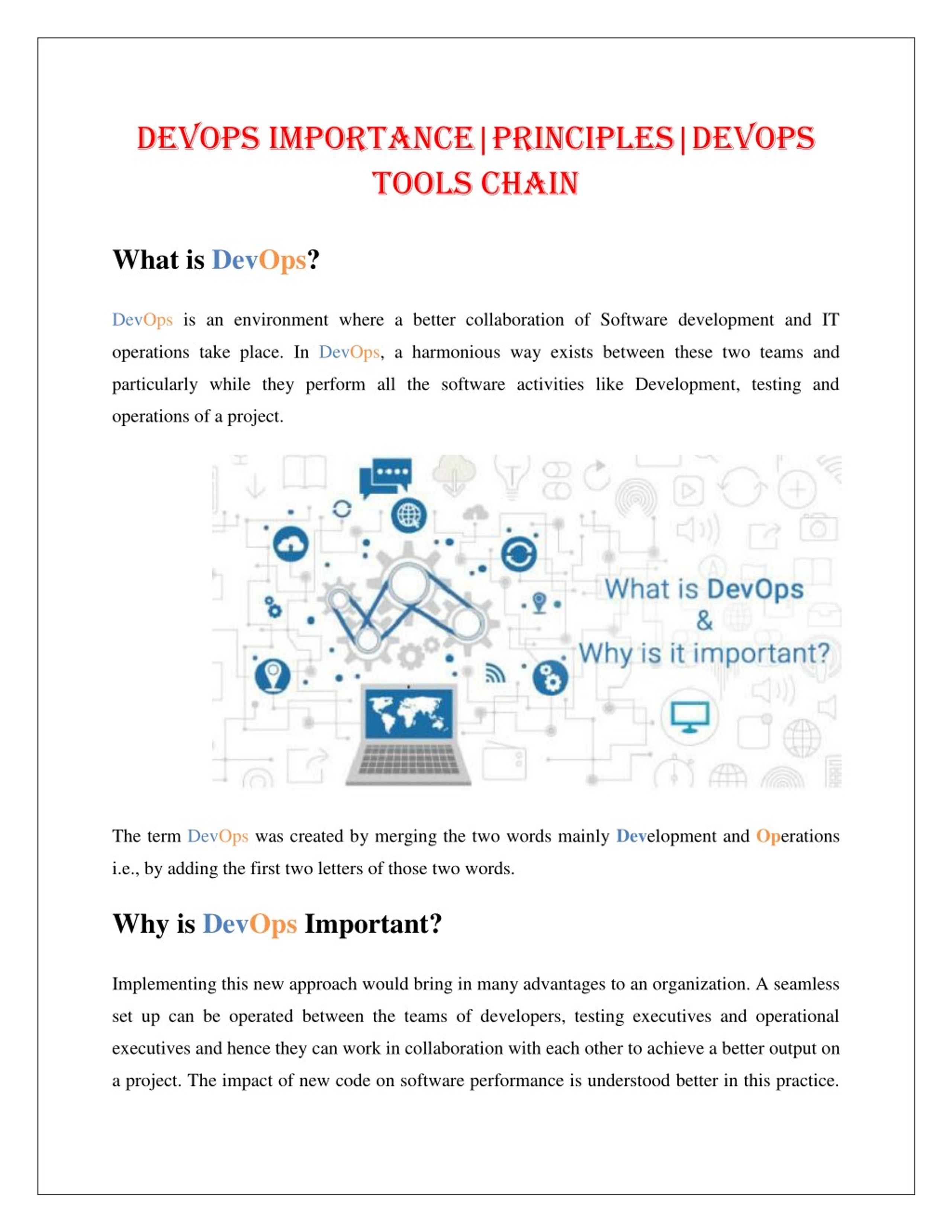 PPT - DevOps Importance | Principles | DevOps Tools Chain PowerPoint ...