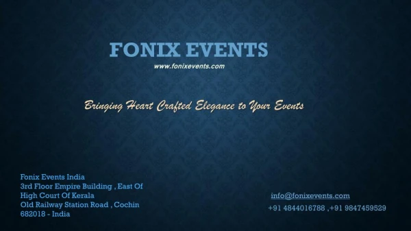 Corporate Event Coordination By Fonix Events