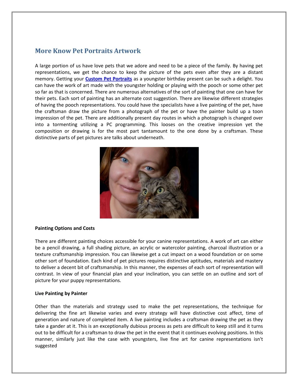 more know pet portraits artwork a large portion