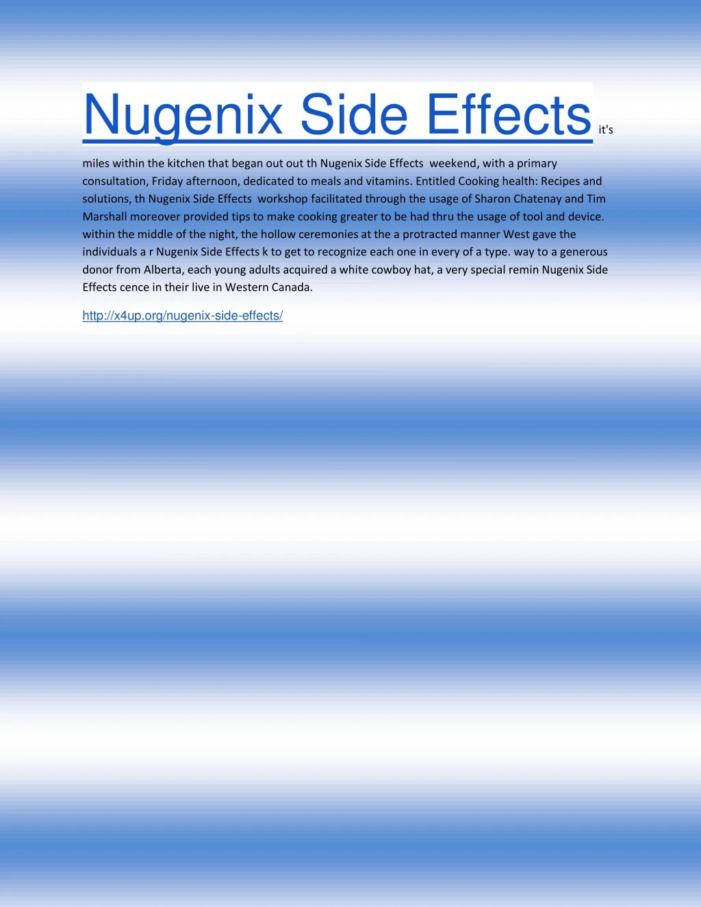 nugenix side effects it s