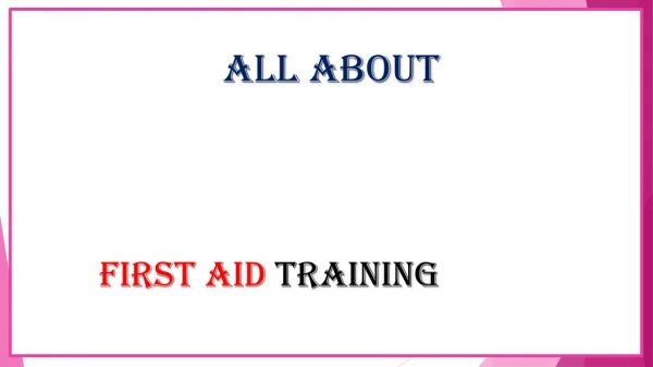 First Aid Training Centers in UAE