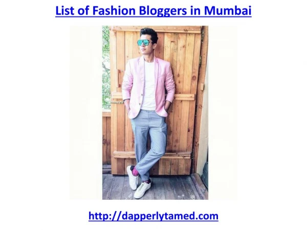 Best list of fashion bloggers in Mumbai
