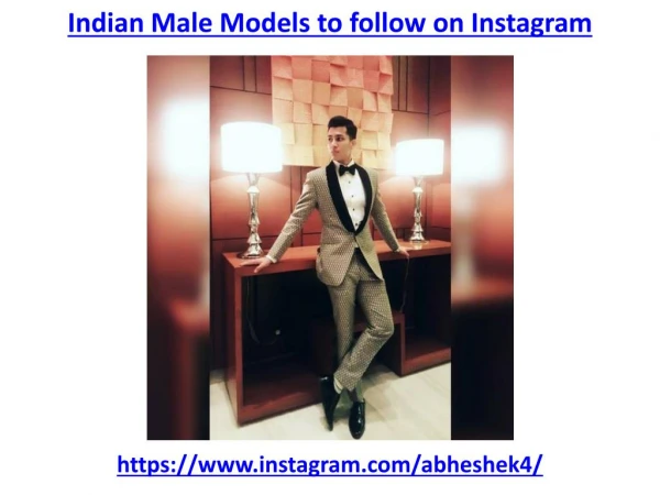 Best indian male models to follow on instagram