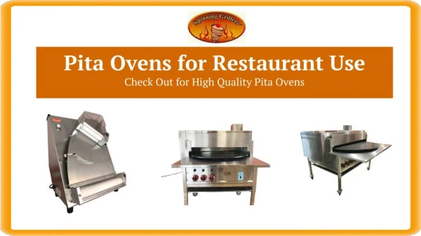 Pita Ovens for Restaurant Use