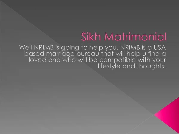 Sikh Matrimonial