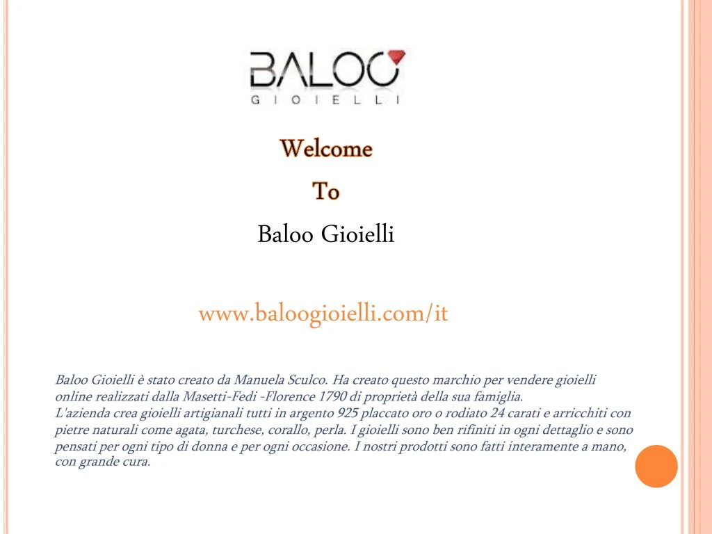 welcome to baloo g ioielli