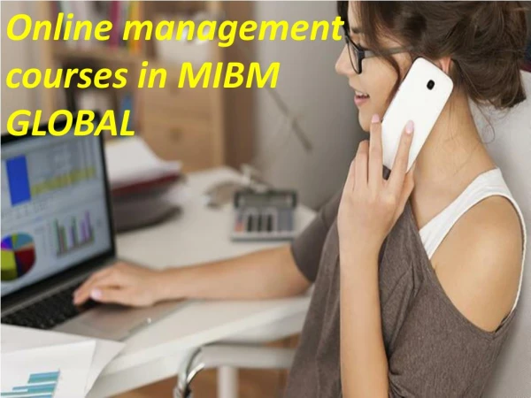 An official graduate degree like online management courses