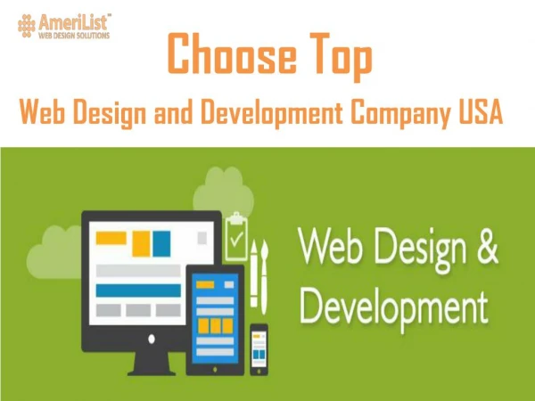 Choose Web Design and Development Company USA