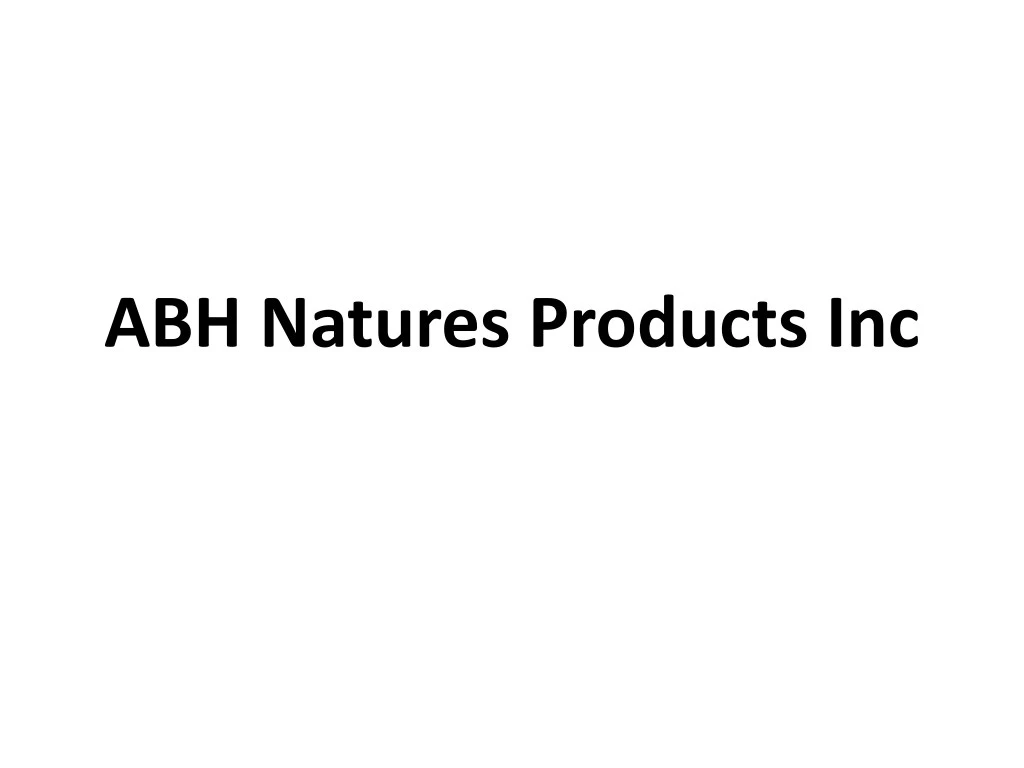 abh natures products inc