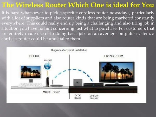 The Wireless Router Which One is ideal for You