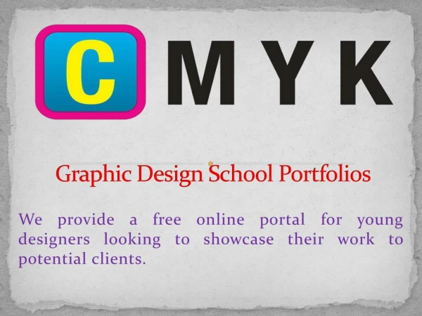 Graphic Design School Portfolios